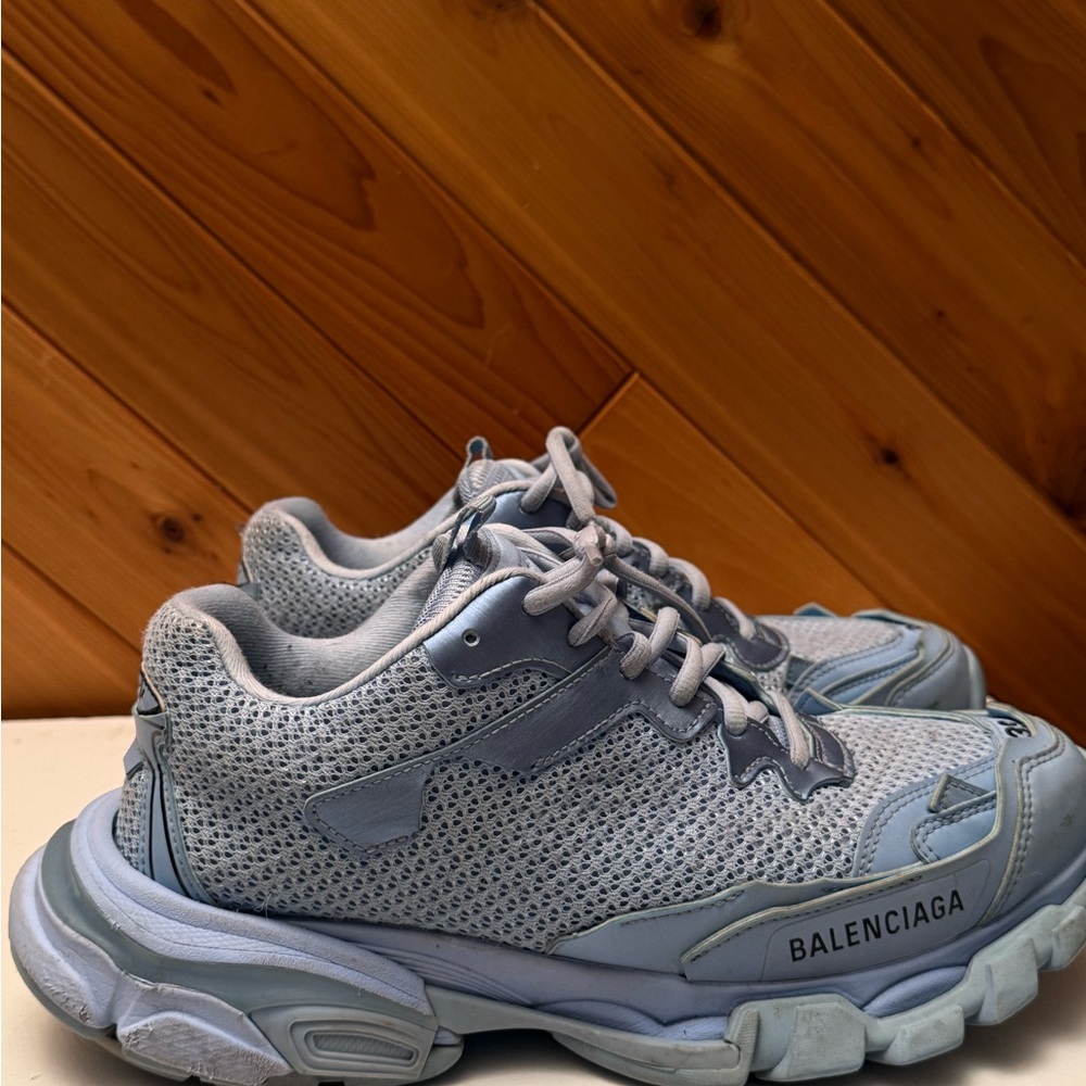 Balenciaga Light Blue Athletic Shoes